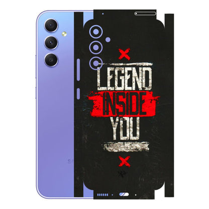 Samsung A/S Series Phone Skins (All Models) - Legend Inside You - 3D Embossed Finish (L-186) Samsung Galaxy A34 (5G)