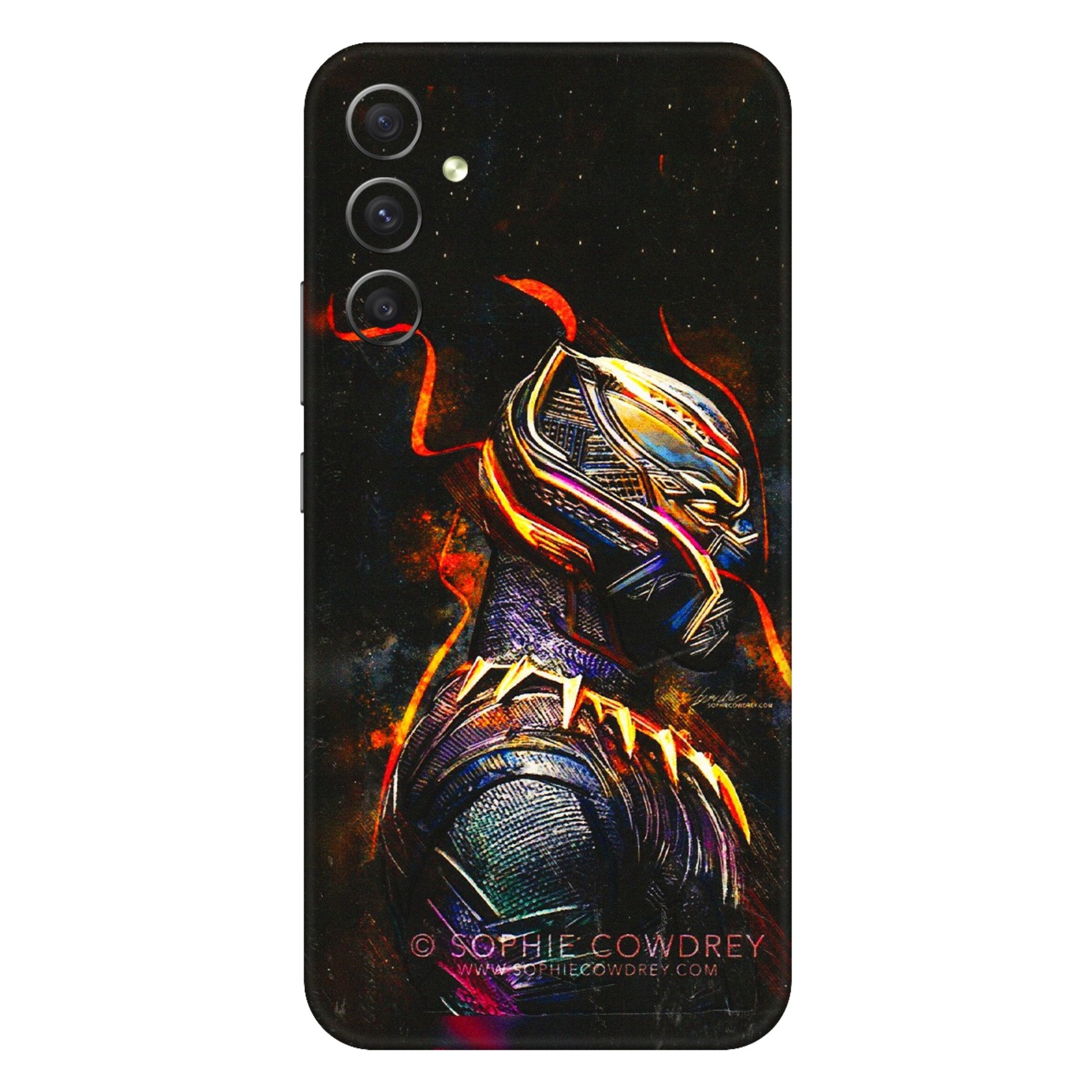Samsung A/S Series Phone Skins (All Models) - Black Panther - 3D Embossed Finish (L-190) Samsung Galaxy A34 (5G)