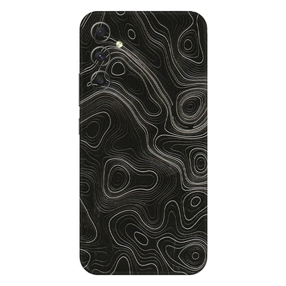 Samsung A/S Series Phone Skins (All Models) - Black Swirl - 3D Embossed Finish (L-196) Samsung Galaxy A34 (5G)
