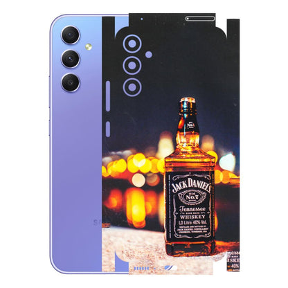 Samsung A/S Series Phone Skins (All Models) - JD Whiskey Bottle - 3D Embossed Finish (L-20) Samsung Galaxy A34 (5G)