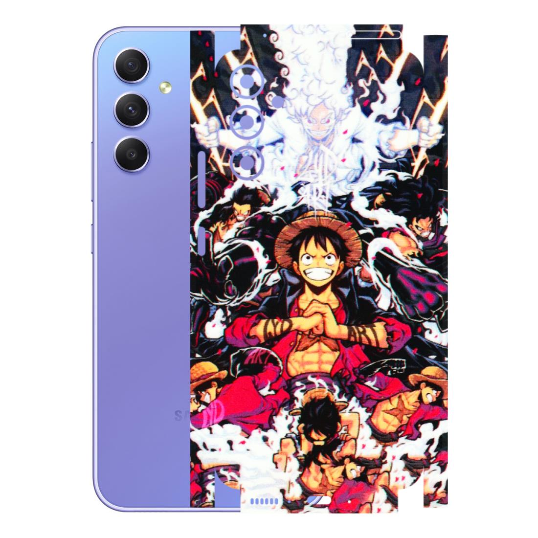 Samsung A/S Series Phone Skins (All Models) - Luffy Anime Character - 3D Embossed Finish (L-203) Samsung Galaxy A34 (5G)