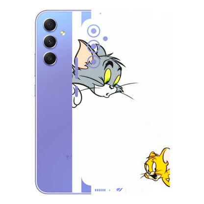 Samsung A/S Series Phone Skins (All Models) - Cute Tom And Jerry - 3D Embossed Finish (L-220) Samsung Galaxy A34 (5G)