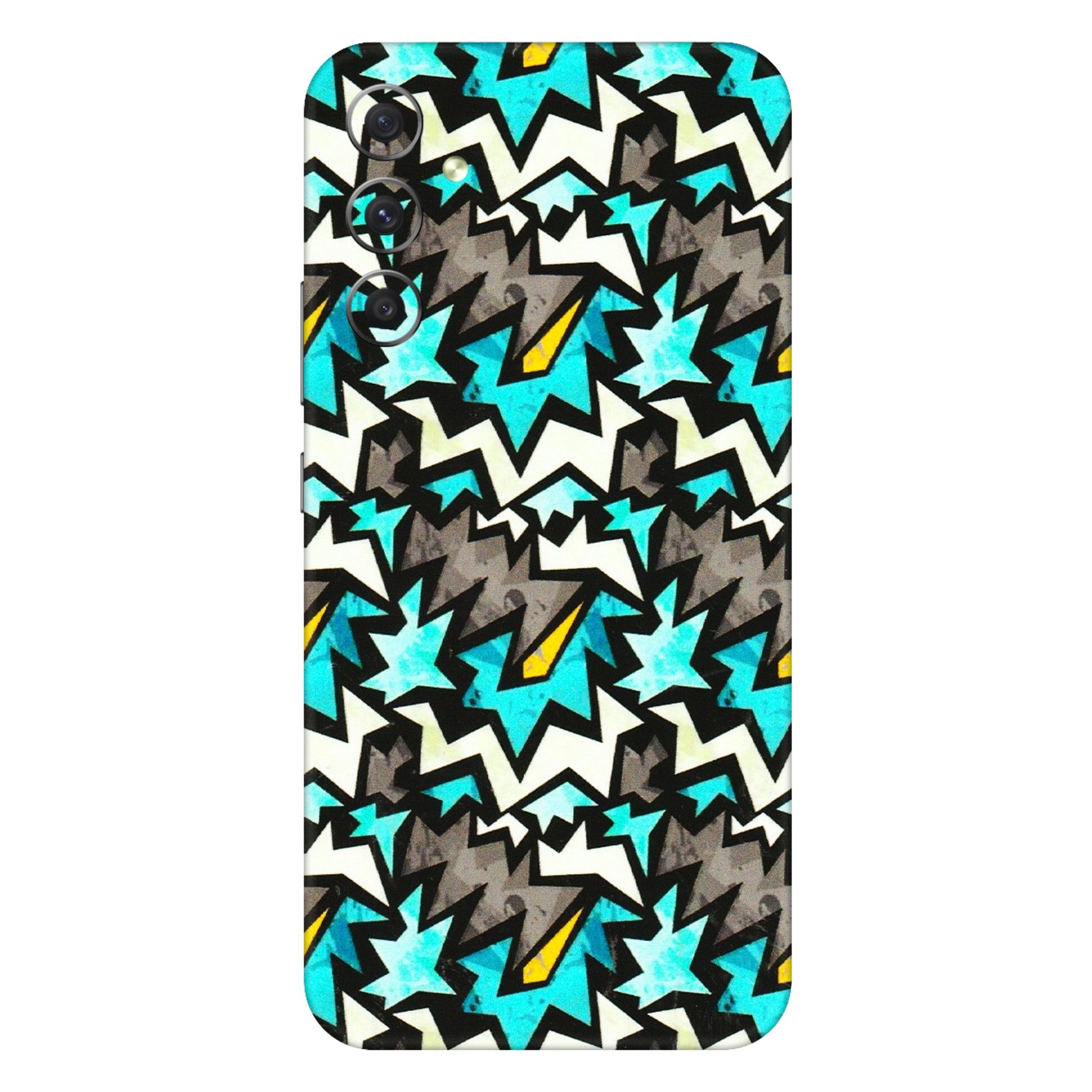 Samsung A/S Series Phone Skins (All Models) - Funky Zig Zag - 3D Embossed Finish (L-223) Samsung Galaxy A34 (5G)