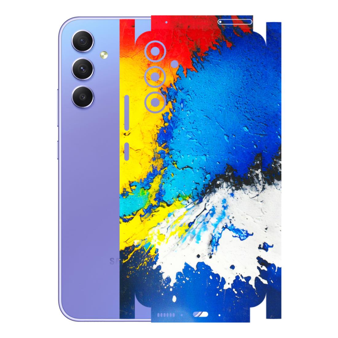 Samsung A/S Series Phone Skins (All Models) - Acrylic Paint Spill - 3D Embossed Finish (L-229) Samsung Galaxy A34 (5G)