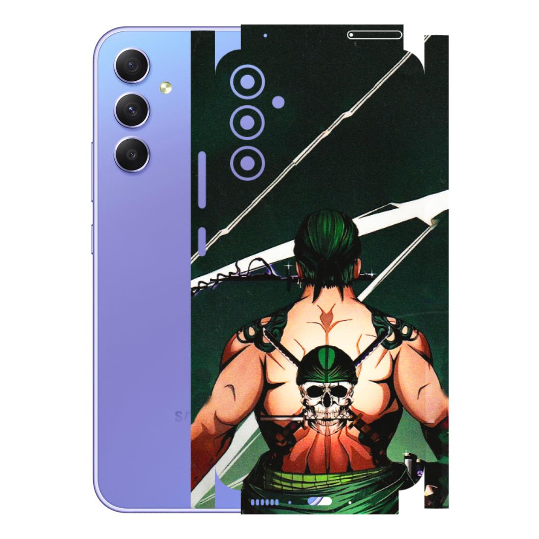 Samsung A/S Series Phone Skins (All Models) - Zoro Anime - 3D Embossed Finish (L-23) Samsung Galaxy A34 (5G)
