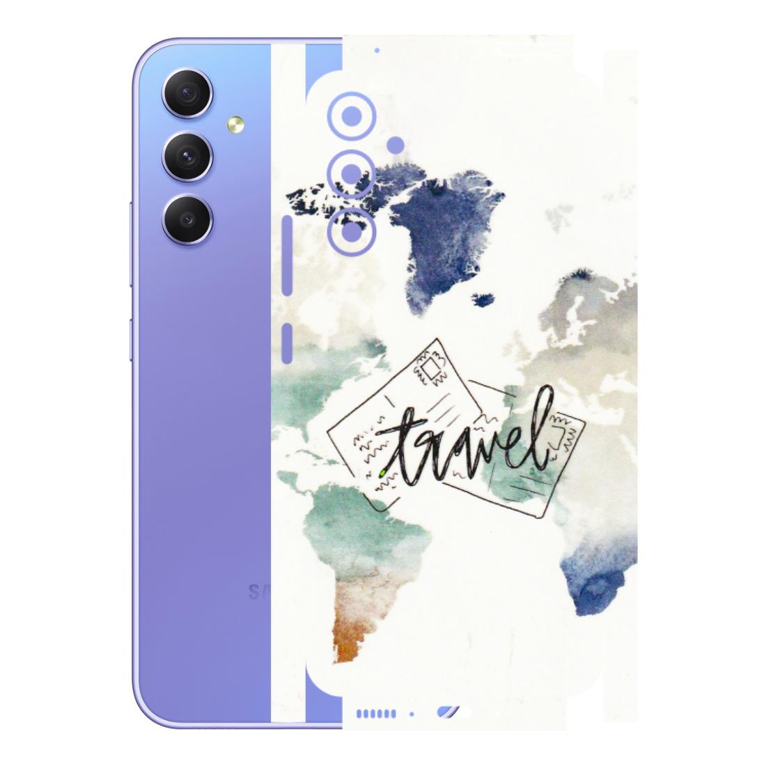 Samsung A/S Series Phone Skins (All Models) - Travel The World - 3D Embossed Finish (L-232) Samsung Galaxy A34 (5G)