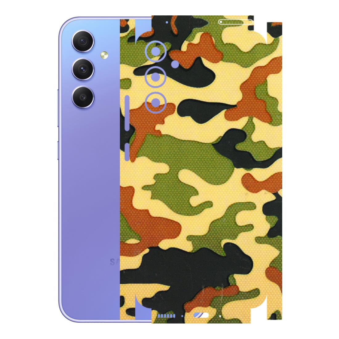 Samsung A/S Series Phone Skins (All Models) - Indian Military - 3D Embossed Finish (L-234) Samsung Galaxy A34 (5G)