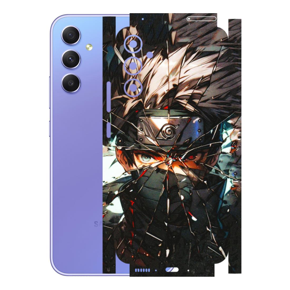 Samsung A/S Series Phone Skins (All Models) - Kakashi Shattered Glass Effect - 3D Embossed Finish (L-237) Samsung Galaxy A34 (5G)