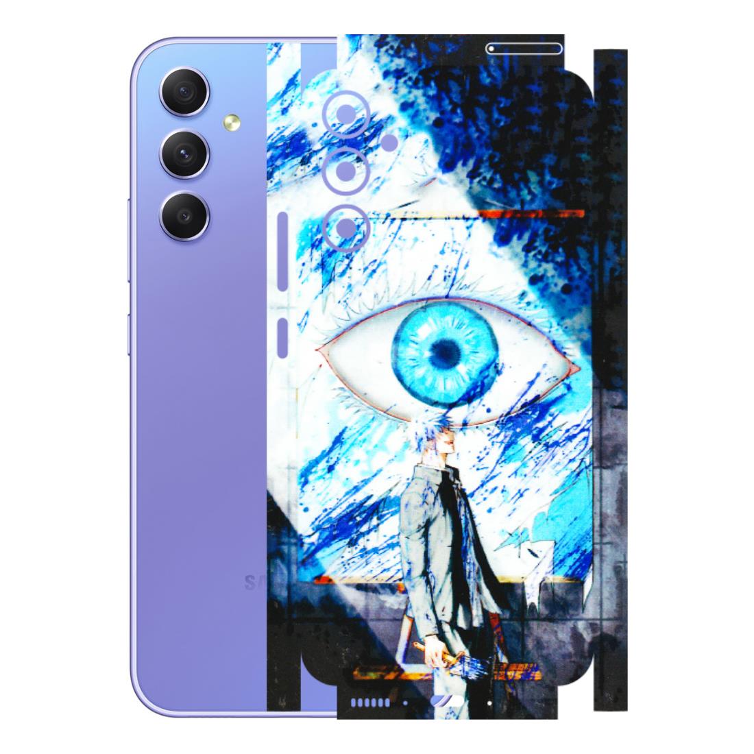 Samsung A/S Series Phone Skins (All Models) - Gojo Satoru evil eye - 3D Embossed Finish (L-239) Samsung Galaxy A34 (5G)