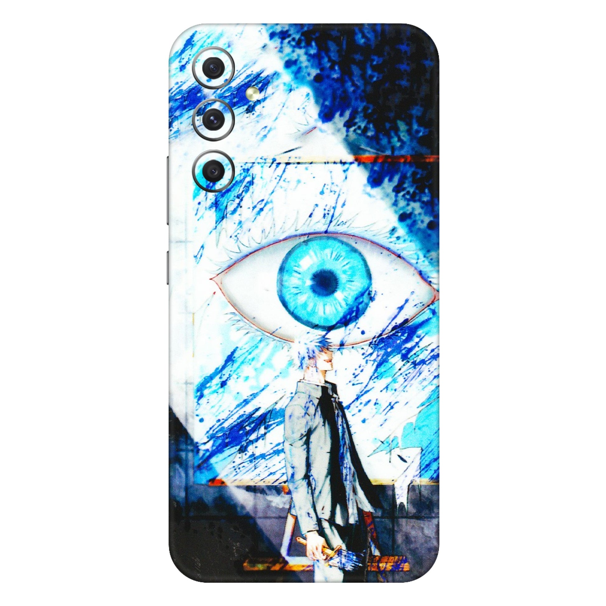 Samsung A/S Series Phone Skins (All Models) - Gojo Satoru evil eye - 3D Embossed Finish (L-239) Samsung Galaxy A34 (5G)