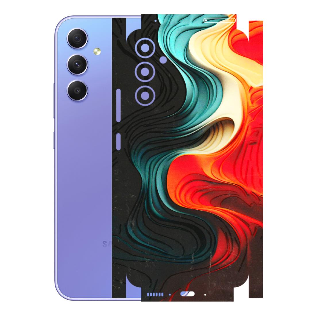 Samsung A/S Series Phone Skins (All Models) - The Silky Swirl - 3D Embossed Finish (L-240) Samsung Galaxy A34 (5G)