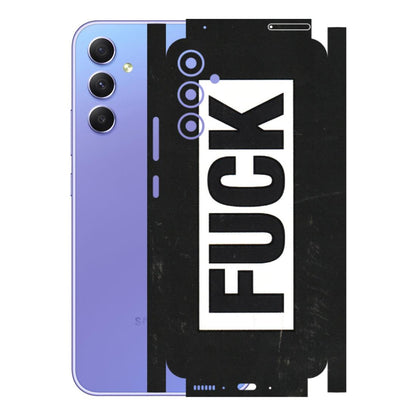 Samsung A/S Series Phone Skins (All Models) - The F Word - 3D Embossed Finish (L-255) Samsung Galaxy A34 (5G)