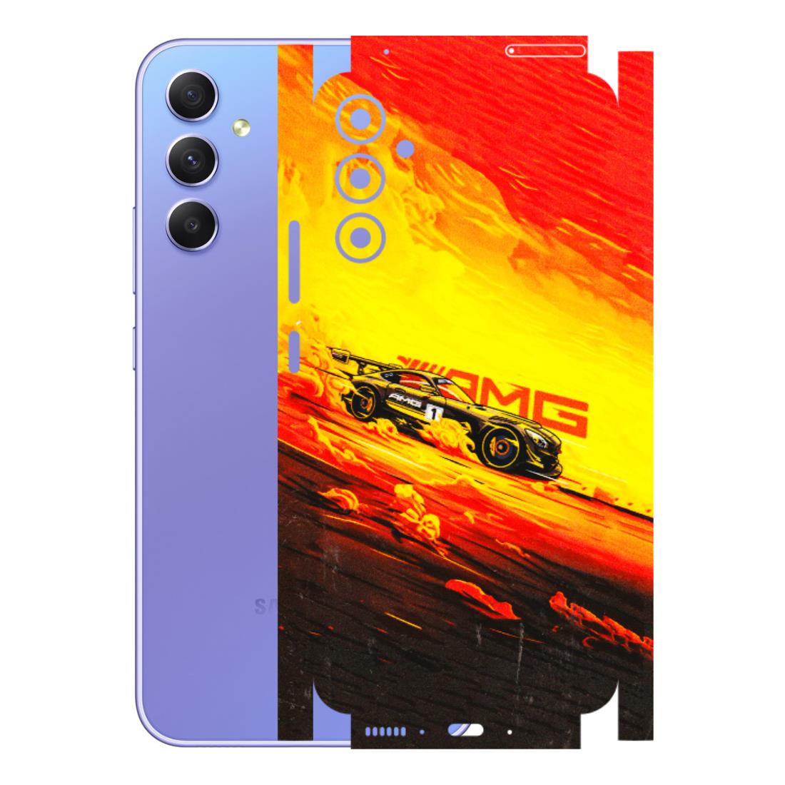 Samsung A/S Series Phone Skins (All Models) - AMG Car Speed Cover - 3D Embossed Finish (L-256) Samsung Galaxy A34 (5G)