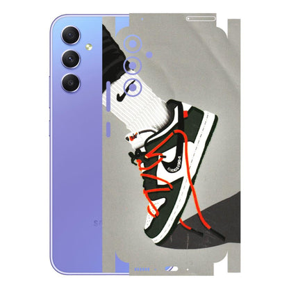 Samsung A/S Series Phone Skins (All Models) - New Grey Sneaker - 3D Embossed Finish (L-261) Samsung Galaxy A34 (5G)