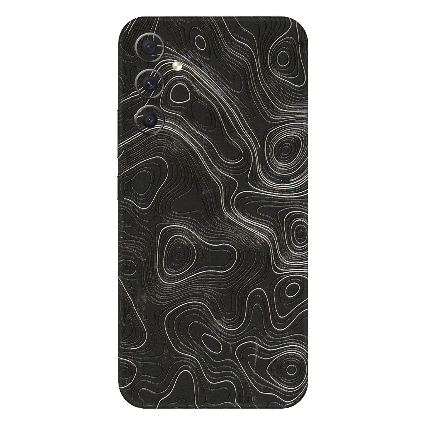 Samsung A/S Series Phone Skins (All Models) - Abstract White Line Map - 3D Embossed Finish (L-269) Samsung Galaxy A34 (5G)