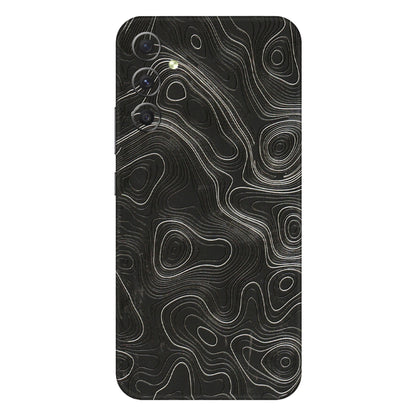 Samsung A/S Series Phone Skins (All Models) - Abstract White Line Map - 3D Embossed Finish (L-269) Samsung Galaxy A34 (5G)