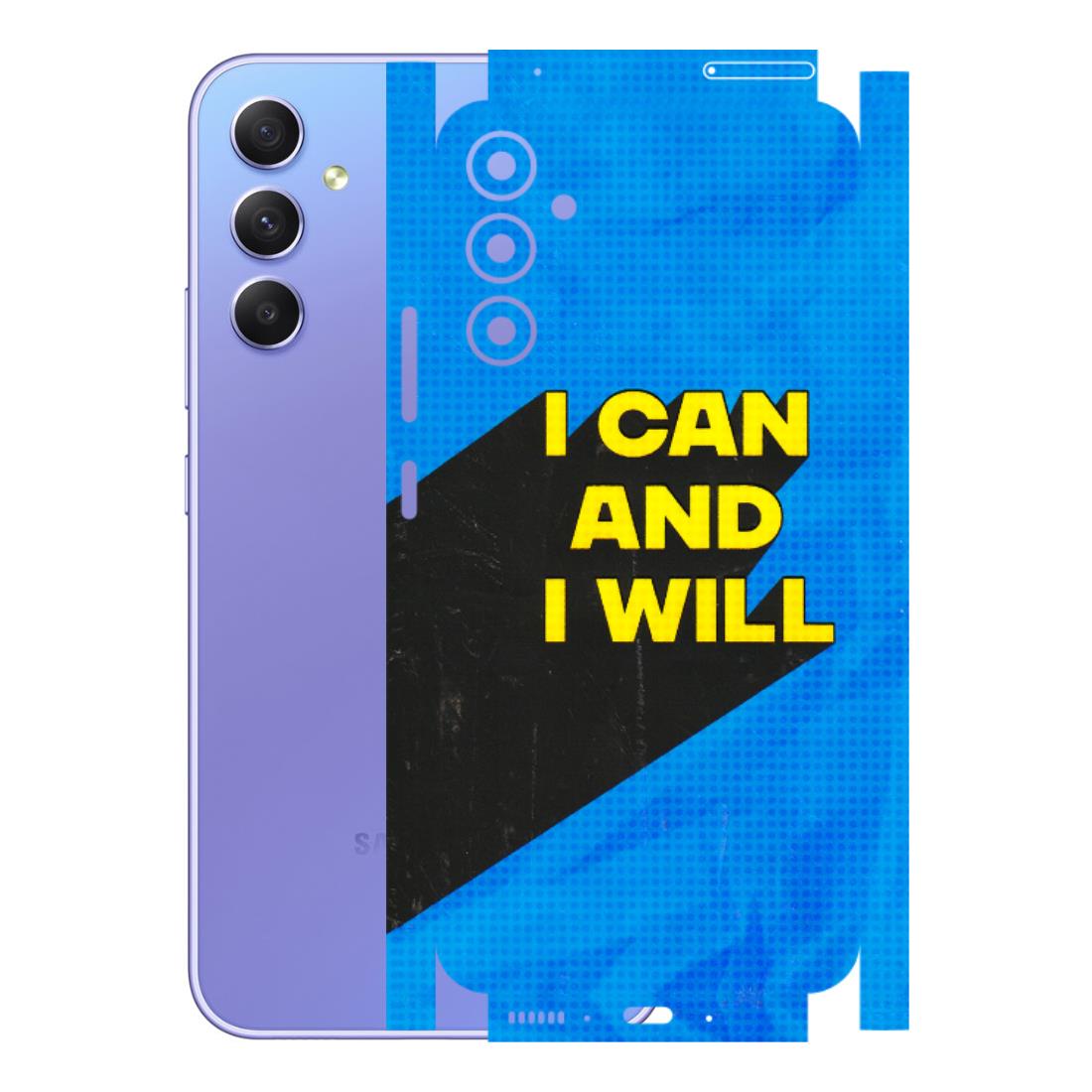 Samsung A/S Series Phone Skins (All Models) - I Can And I Will - 3D Embossed Finish (L-281) Samsung Galaxy A34 (5G)