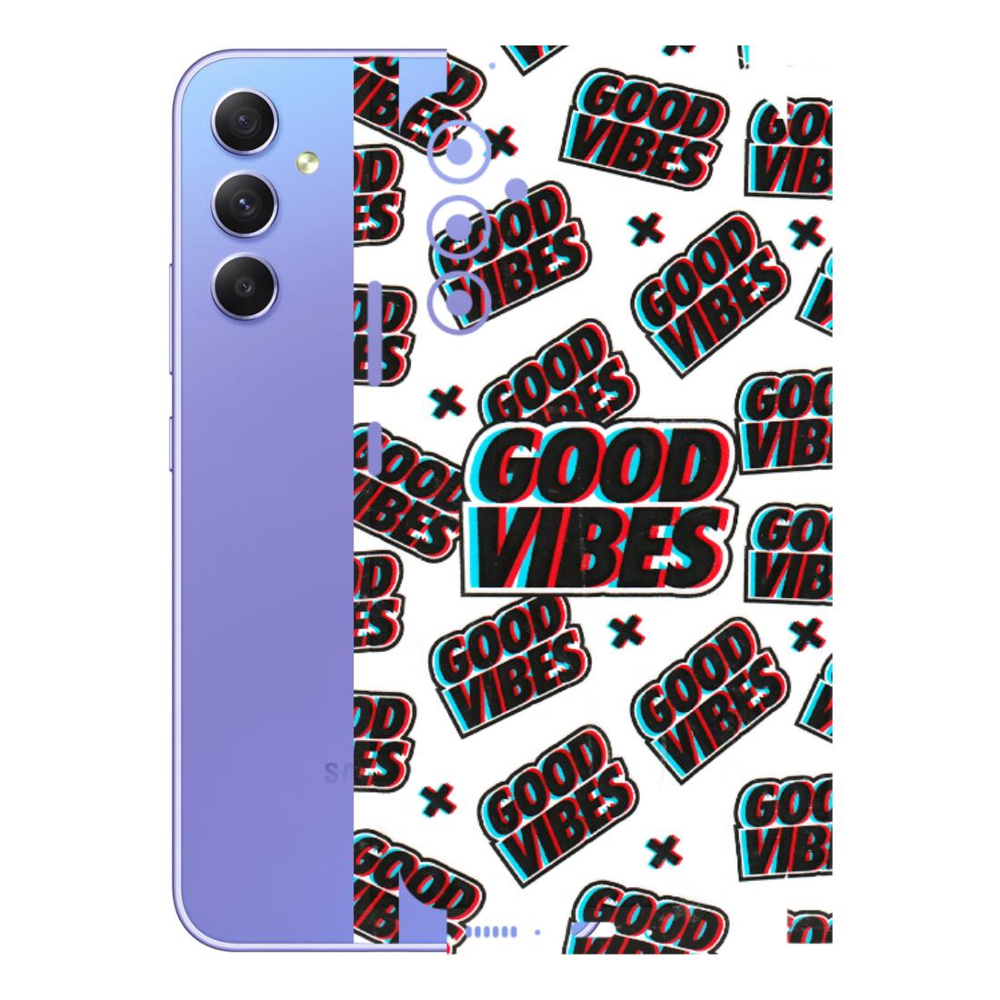 Samsung A/S Series Phone Skins (All Models) - Good Vibes - 3D Embossed Finish (L-282) Samsung Galaxy A34 (5G)