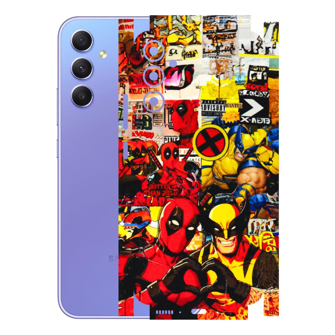 Samsung A/S Series Phone Skins (All Models) - Spidy Wolverine - 3D Embossed Finish (L-310) Samsung Galaxy A34 (5G)
