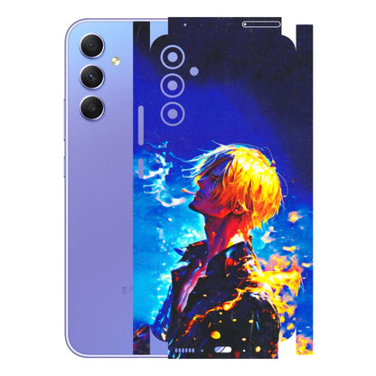 Samsung A/S Series Phone Skins (All Models) - Sanji Vinsmoke One Piece - 3D Embossed Finish (L-319) Samsung Galaxy A34 (5G)