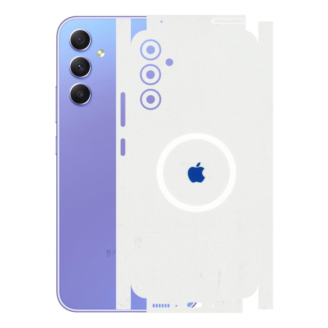 Samsung A/S Series Phone Skins (All Models) - iPhone Magsafe Logo - 3D Embossed Finish (L-320) Samsung Galaxy A34 (5G)