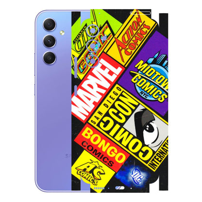 Samsung A/S Series Phone Skins (All Models) - Bongo Comic Con - 3D Embossed Finish (L-325) Samsung Galaxy A34 (5G)
