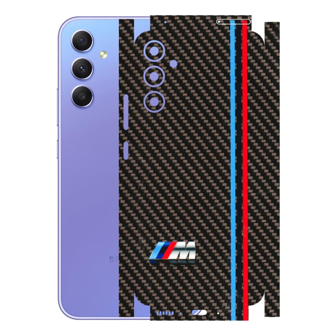 Samsung A/S Series Phone Skins (All Models) - BM Carbon Fiber Feels - 3D Embossed Finish (L-38) Samsung Galaxy A34 (5G)