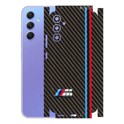 Samsung A/S Series Phone Skins (All Models) - BM Carbon Fiber Feels - 3D Embossed Finish (L-38) Samsung Galaxy A34 (5G)