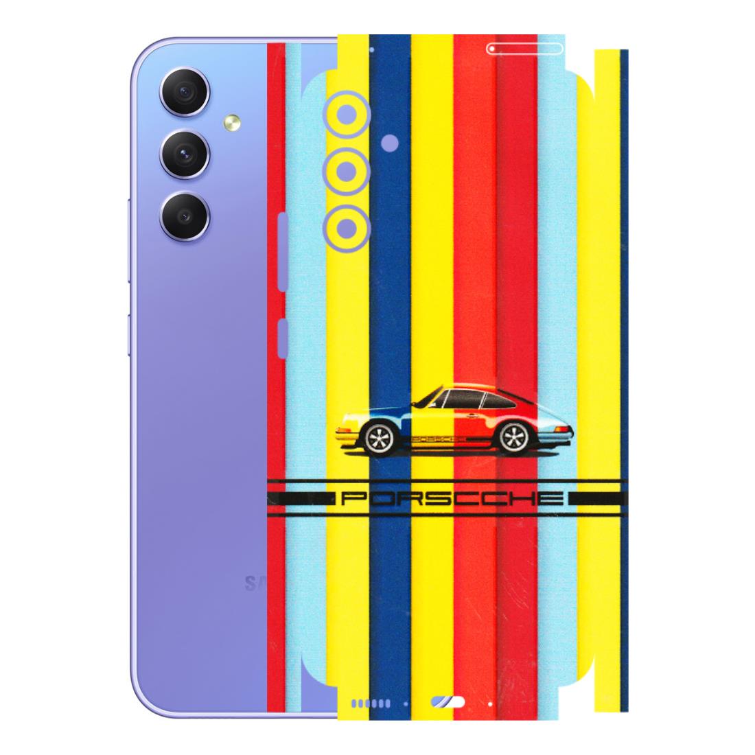 Samsung A/S Series Phone Skins (All Models) - Multicolour Porche - 3D Embossed Finish (L-39) Samsung Galaxy A34 (5G)