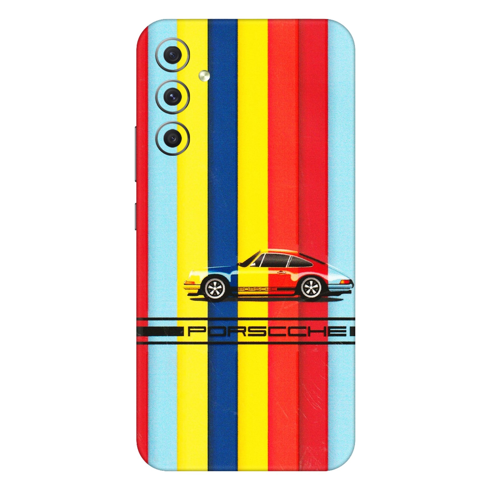 Samsung A/S Series Phone Skins (All Models) - Multicolour Porche - 3D Embossed Finish (L-39) Samsung Galaxy A34 (5G)
