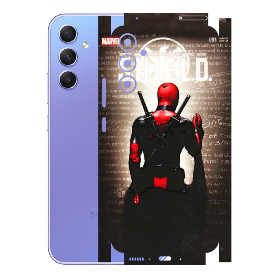 Samsung A/S Series Phone Skins (All Models) - Deadpool - 3D Embossed Finish (L-56) Samsung Galaxy A34 (5G)