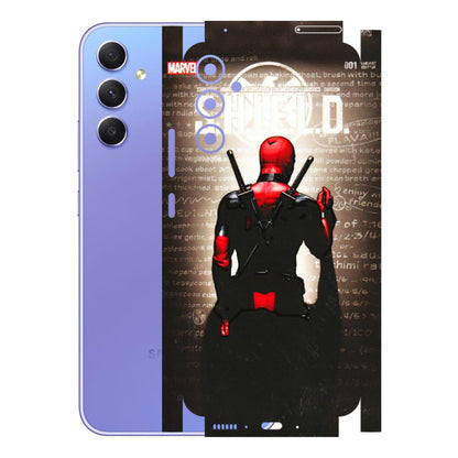 Samsung A/S Series Phone Skins (All Models) - Deadpool - 3D Embossed Finish (L-56) Samsung Galaxy A34 (5G)