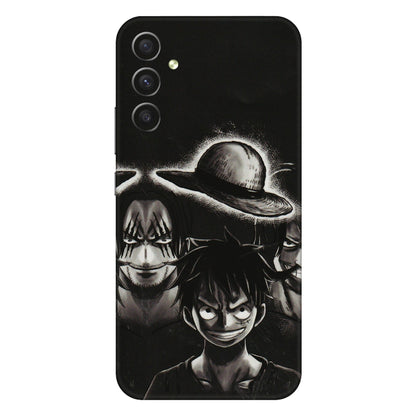 Samsung A/S Series Phone Skins (All Models) - Black Luffy Hat - 3D Embossed Finish (L-57) Samsung Galaxy A34 (5G)