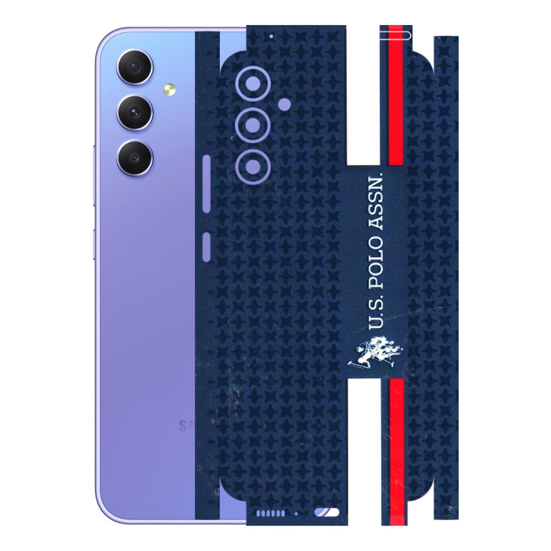 Samsung A/S Series Phone Skins (All Models) - US POLO Designer Brand - 3D Embossed Finish (L-65) Samsung Galaxy A34 (5G)