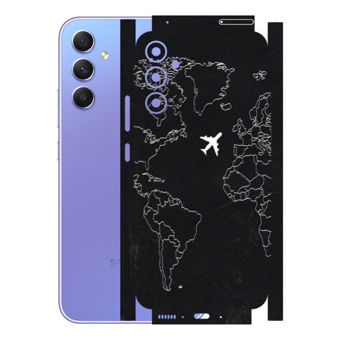 Samsung A/S Series Phone Skins (All Models) - Never Ending Travel - 3D Embossed Finish (L-79) Samsung Galaxy A34 (5G)