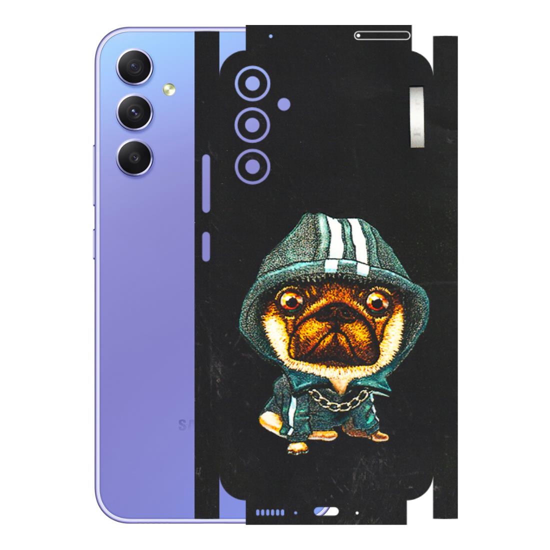 Samsung A/S Series Phone Skins (All Models) - Puppy N Hoodie - 3D Embossed Finish (L-90) Samsung Galaxy A34 (5G)