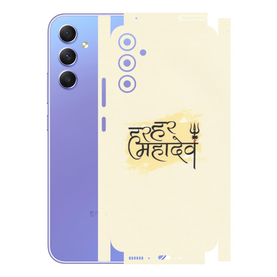 Samsung A/S Series Phone Skins (All Models) - Har Har Mahadev - Matte Finish (M-10) Samsung Galaxy A34 (5G)