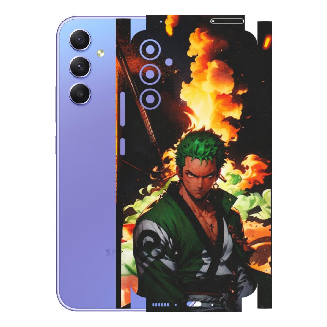 Samsung A/S Series Phone Skins (All Models) - Roronoa Zoro - Matte Finish (M-102) Samsung Galaxy A34 (5G)