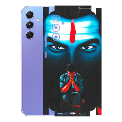 Samsung A/S Series Phone Skins (All Models) - Mahakal Bhakt - Matte Finish (M-112) Samsung Galaxy A34 (5G)