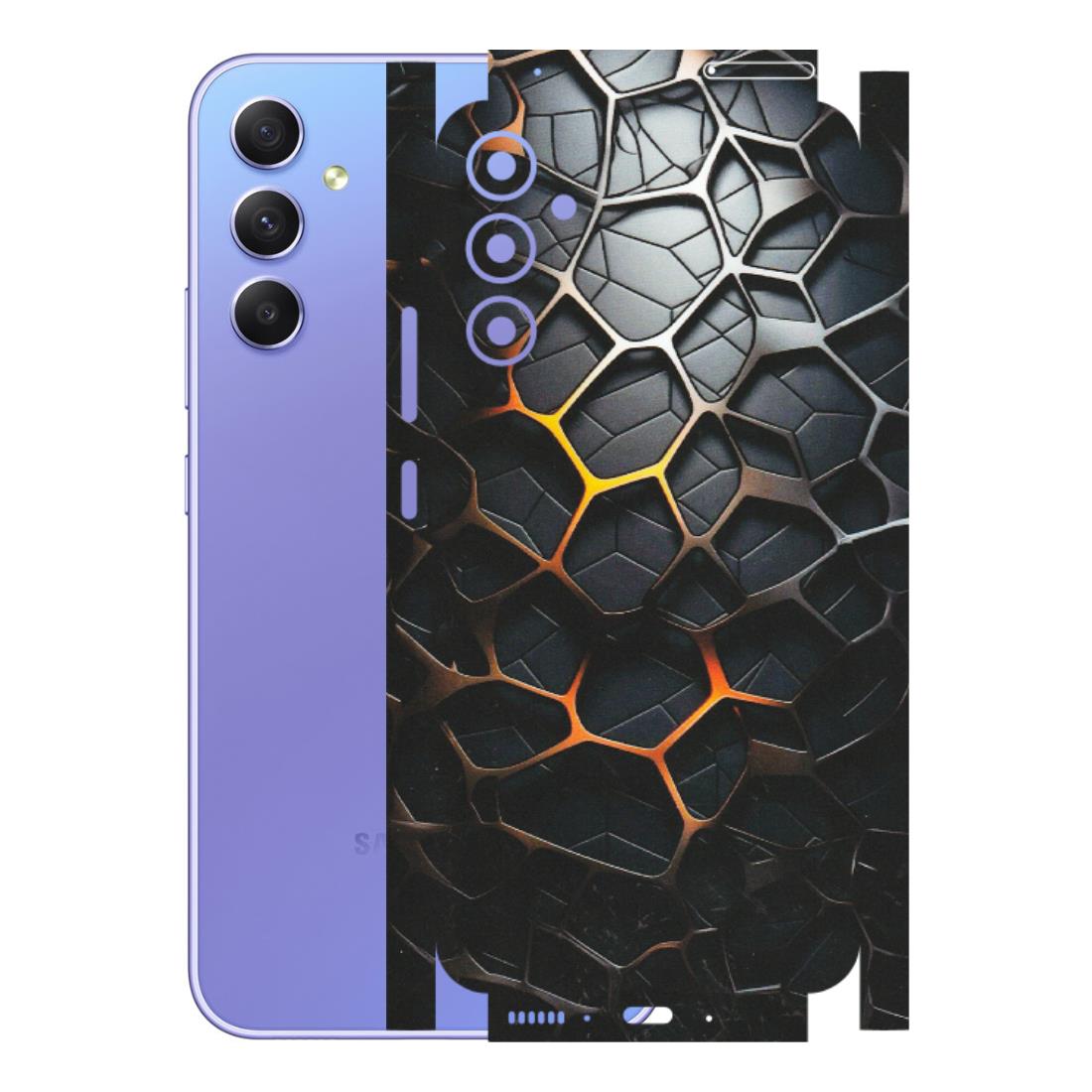 Samsung A/S Series Phone Skins (All Models) - New Abstract Graphite Tiles - Matte Finish (M-130) Samsung Galaxy A34 (5G)