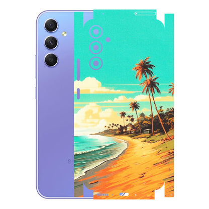 Samsung A/S Series Phone Skins (All Models) - Miami Beach - Matte Finish (M-136) Samsung Galaxy A34 (5G)