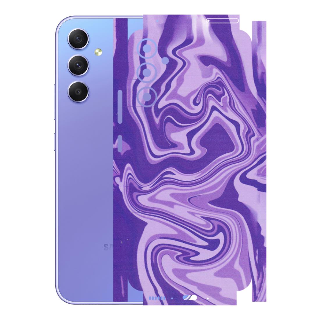 Samsung A/S Series Phone Skins (All Models) - Hazy Purple Nights - Matte Finish (M-14) Samsung Galaxy A34 (5G)
