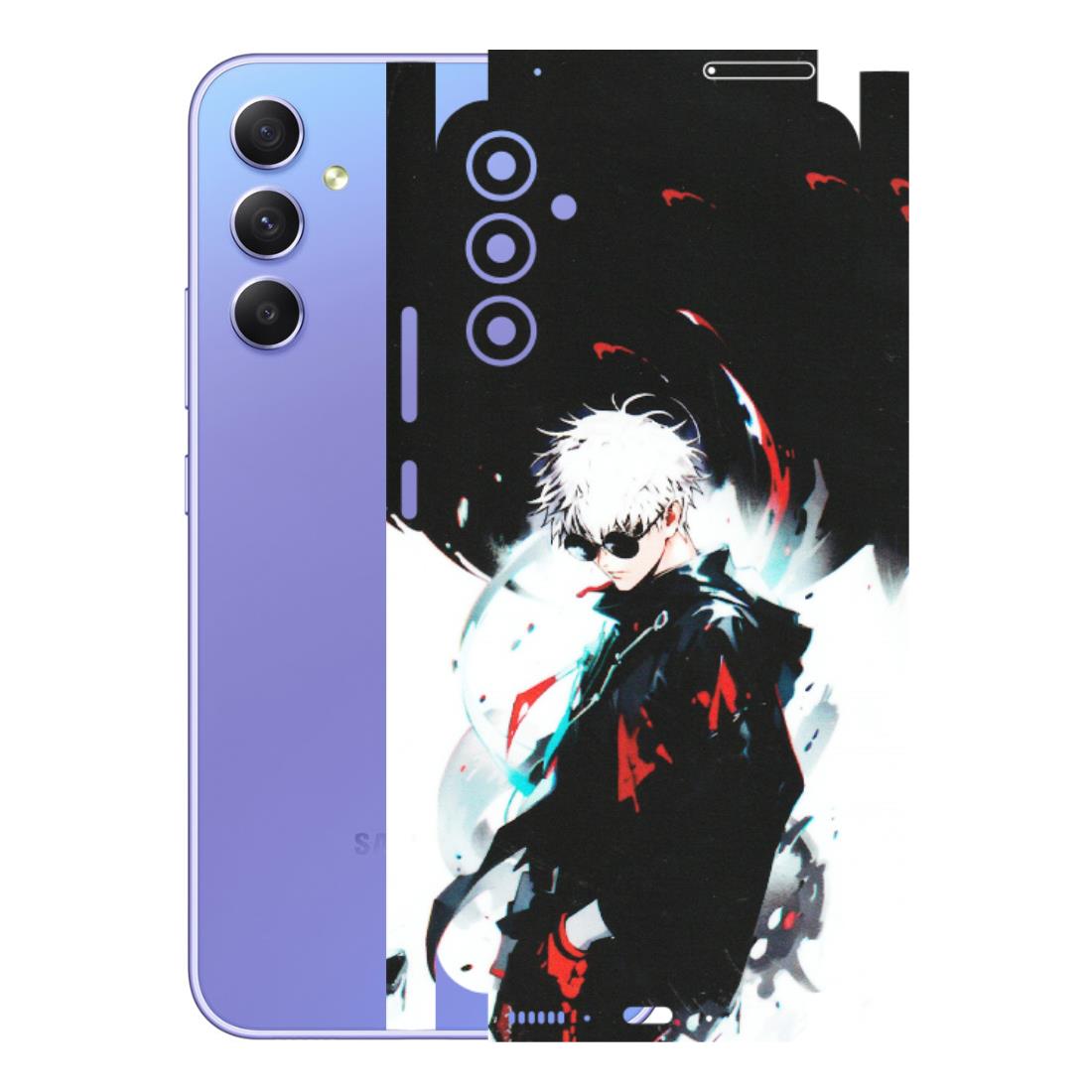 Samsung A/S Series Phone Skins (All Models) - Gojo Powerful Charater Kaisen Anime - Matte Finish (M-144) Samsung Galaxy A34 (5G)