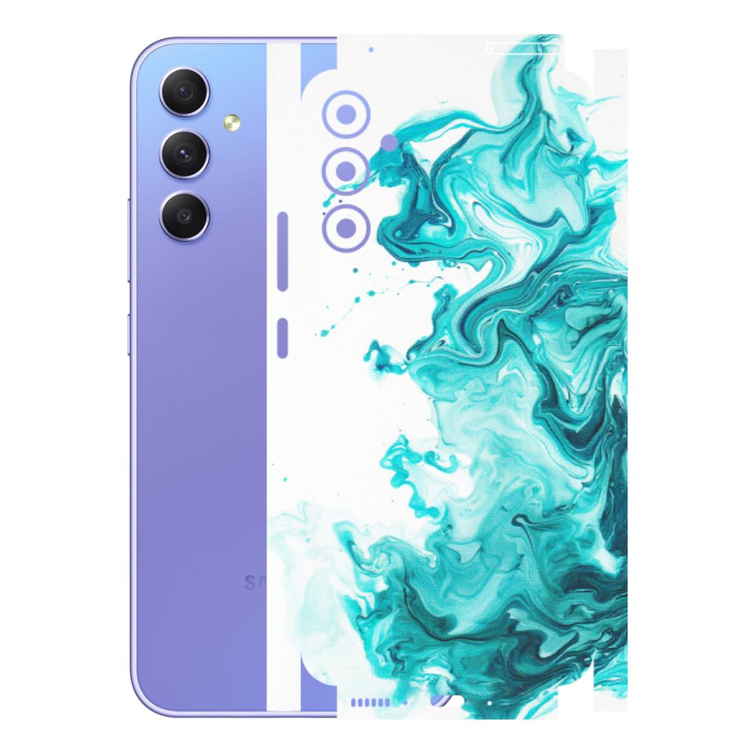 Samsung A/S Series Phone Skins (All Models) - Sky Blue Abstract Colour - Matte Finish (M-146) Samsung Galaxy A34 (5G)