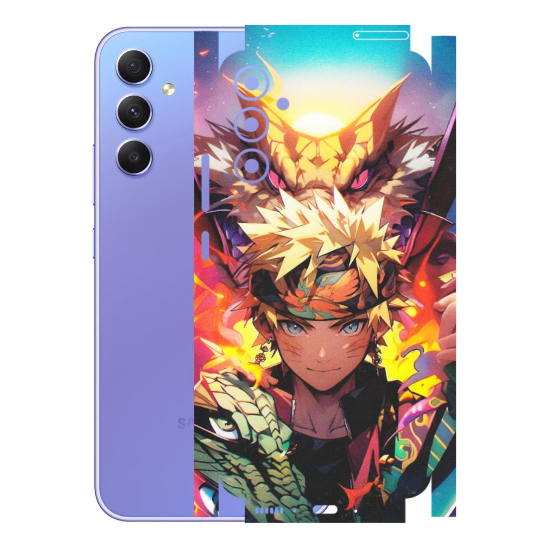 Samsung A/S Series Phone Skins (All Models) - Angry Naruto Anime - Matte Finish (M-148) Samsung Galaxy A34 (5G)