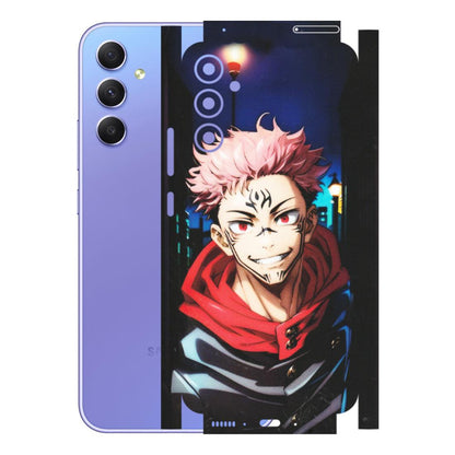 Samsung A/S Series Phone Skins (All Models) - Yuji Itadori Funny Face Anime - Matte Finish (M-152) Samsung Galaxy A34 (5G)