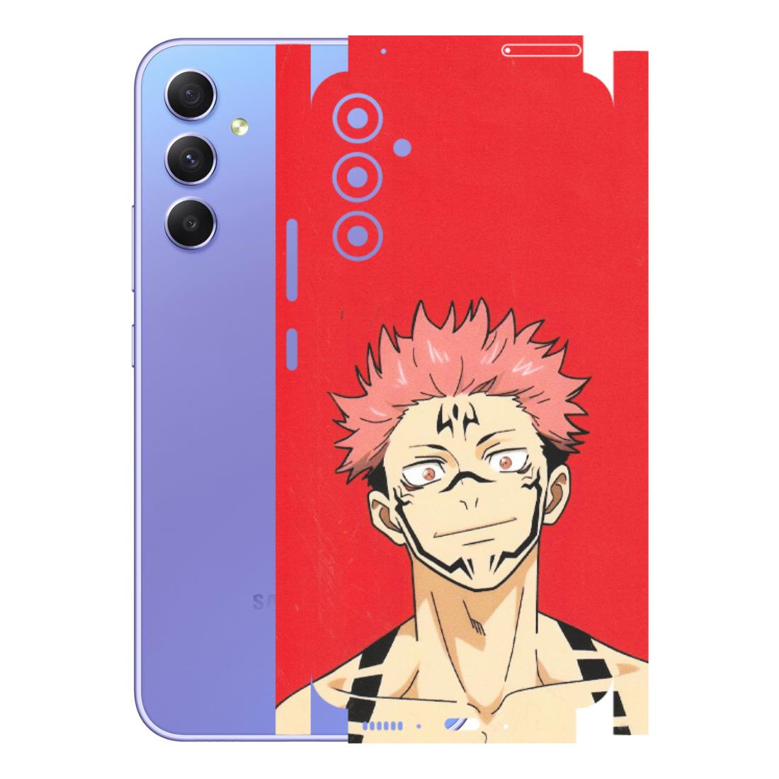 Samsung A/S Series Phone Skins (All Models) - Ryomen Sukuna Fun Anime - Matte Finish (M-153) Samsung Galaxy A34 (5G)