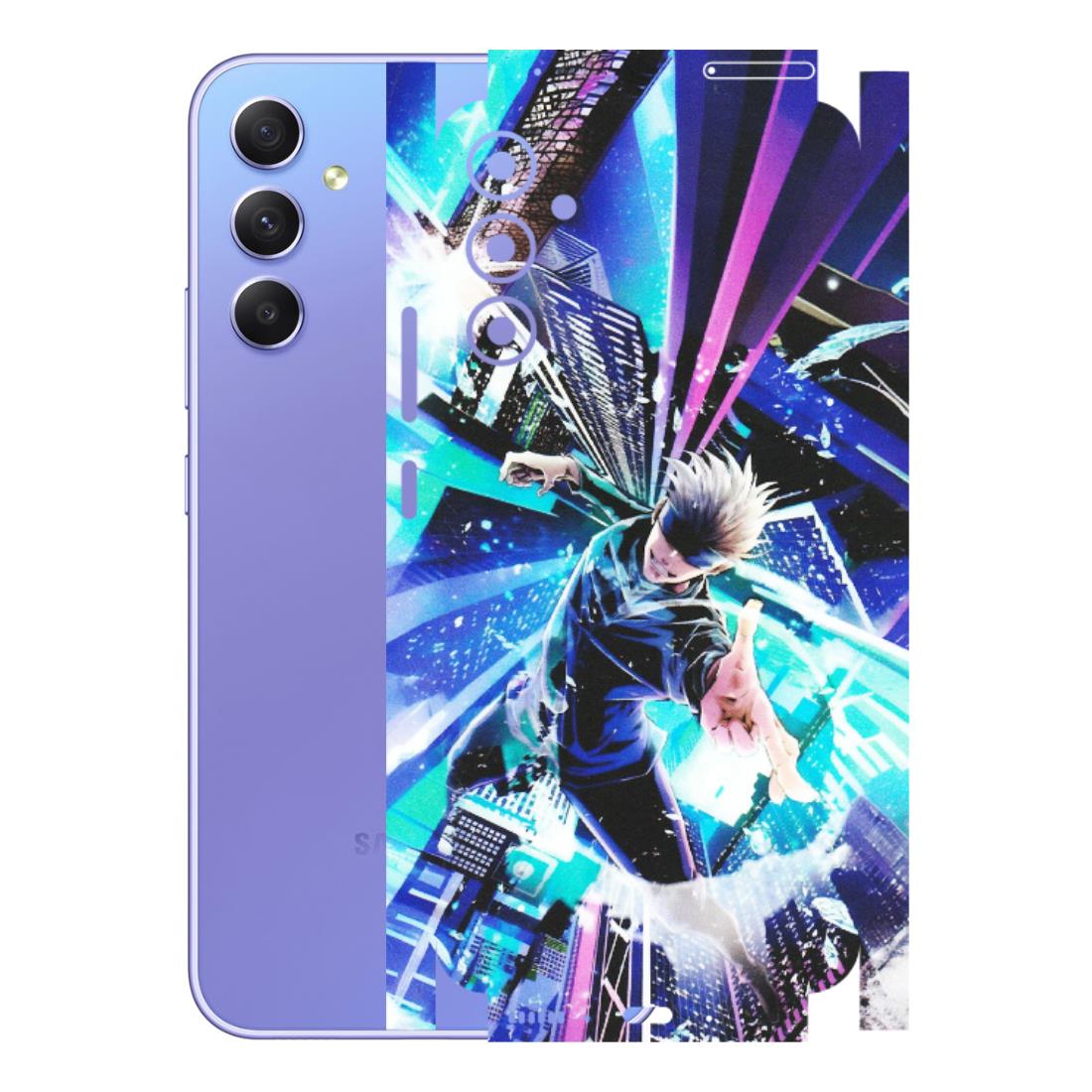 Samsung A/S Series Phone Skins (All Models) - Manga Action Jujustu Kaisen Anime - Matte Finish (M-155) Samsung Galaxy A34 (5G)