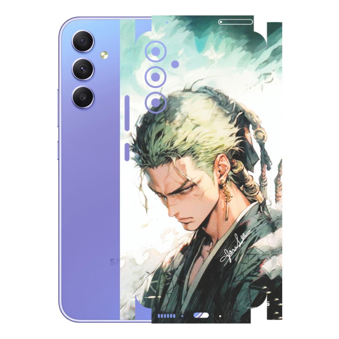 Samsung A/S Series Phone Skins (All Models) - Pirate Hunter One Piece Anime - Matte Finish (M-157) Samsung Galaxy A34 (5G)