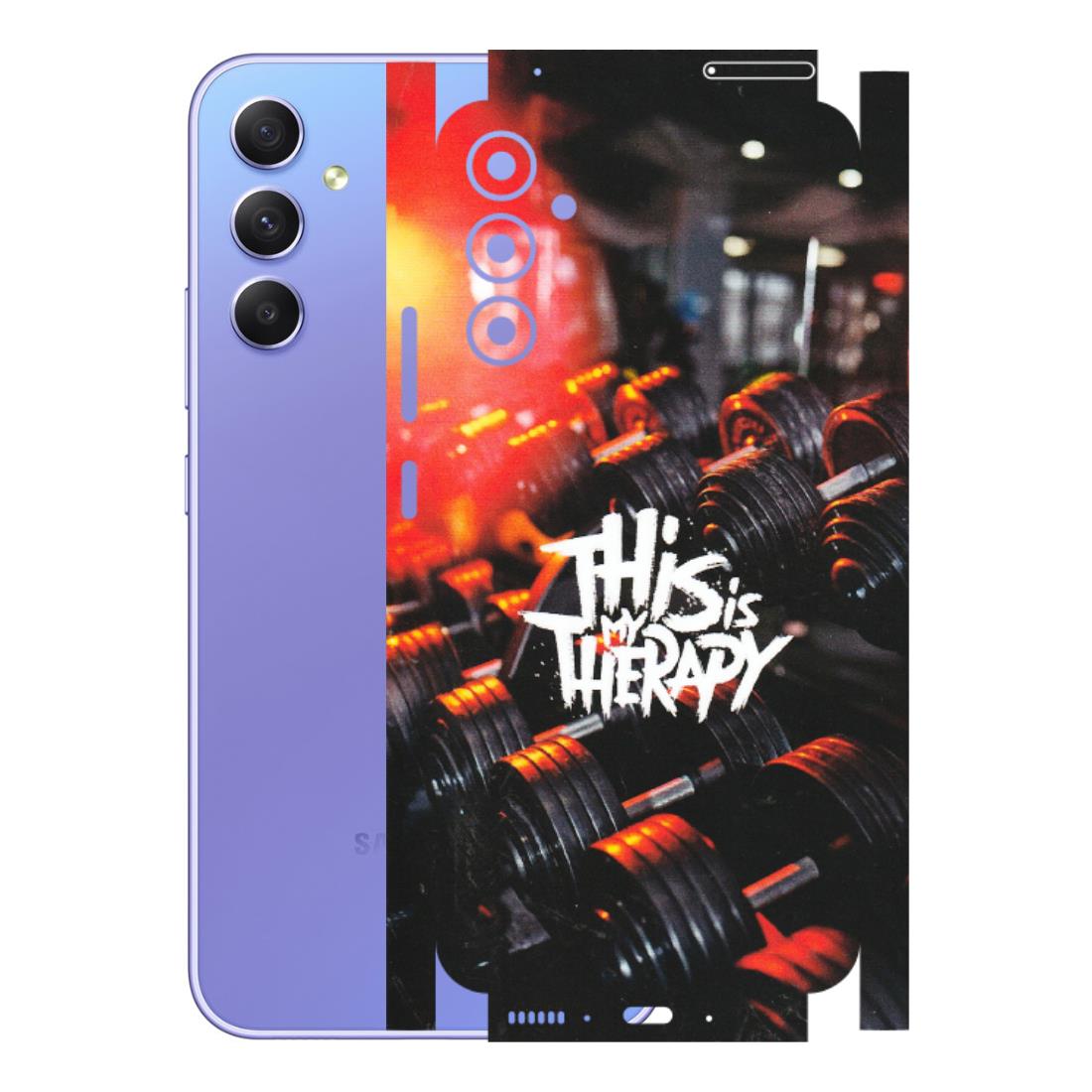 Samsung A/S Series Phone Skins (All Models) - GYM Lover Therapy - Matte Finish (M-160) Samsung Galaxy A34 (5G)